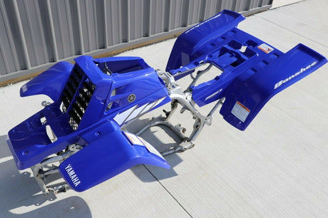 Yamaha Banshee fenders + gas tank plastic + rad cover grill + graphics BLUE 2005 2