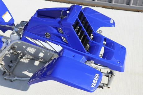 Yamaha Banshee fenders + gas tank plastic + rad cover grill + graphics BLUE 2005 3