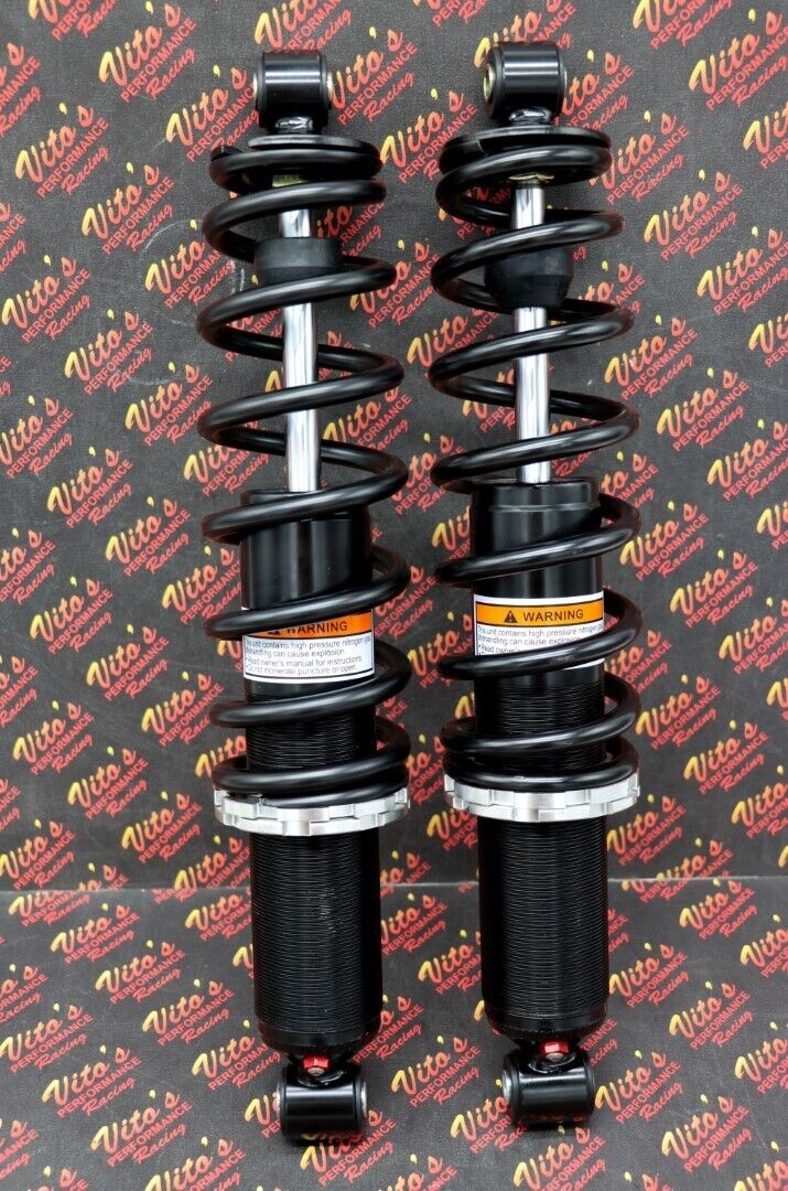 2 x NEW FRONT SHOCKS Polaris SPORTSMAN 550 850 springs 15.5" BLACK 1