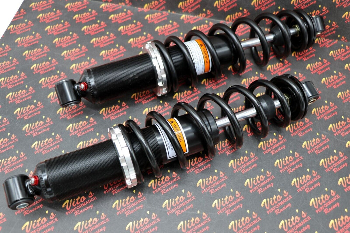 2 x NEW FRONT SHOCKS Polaris SPORTSMAN 550 850 springs 15.5" BLACK 2