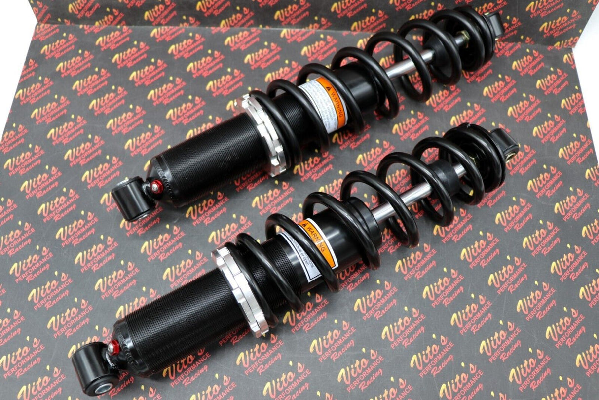 2 x NEW FRONT SHOCKS Polaris SPORTSMAN 550 850 springs 15.5" BLACK 3