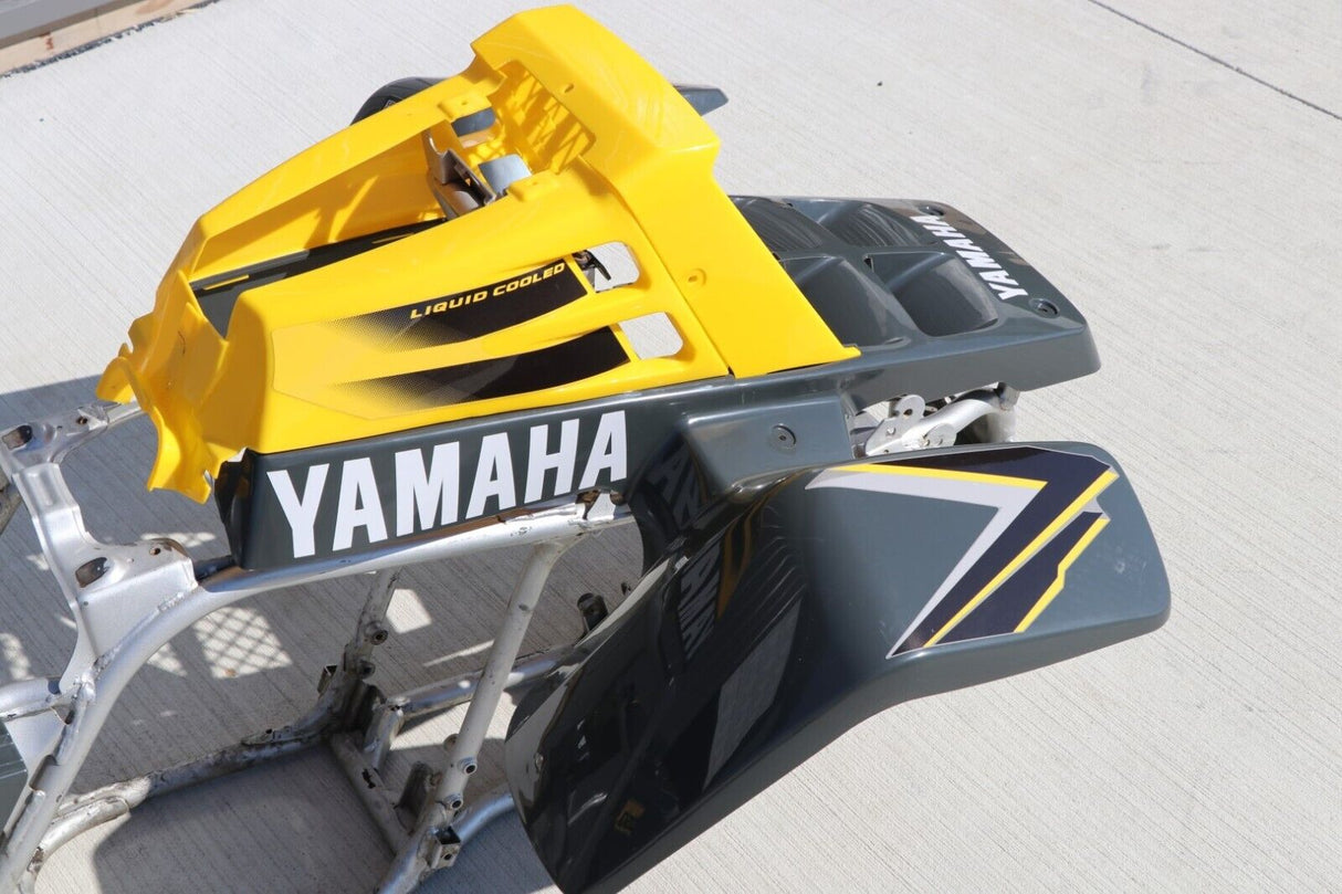 Yamaha Banshee fenders + gas tank plastic + grill + graphics GRAY  YELLOW 1998 10