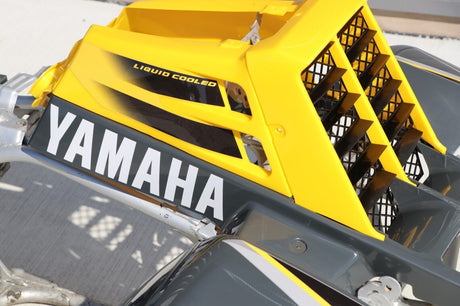 Yamaha Banshee fenders + gas tank plastic + grill + graphics GRAY  YELLOW 1998 11