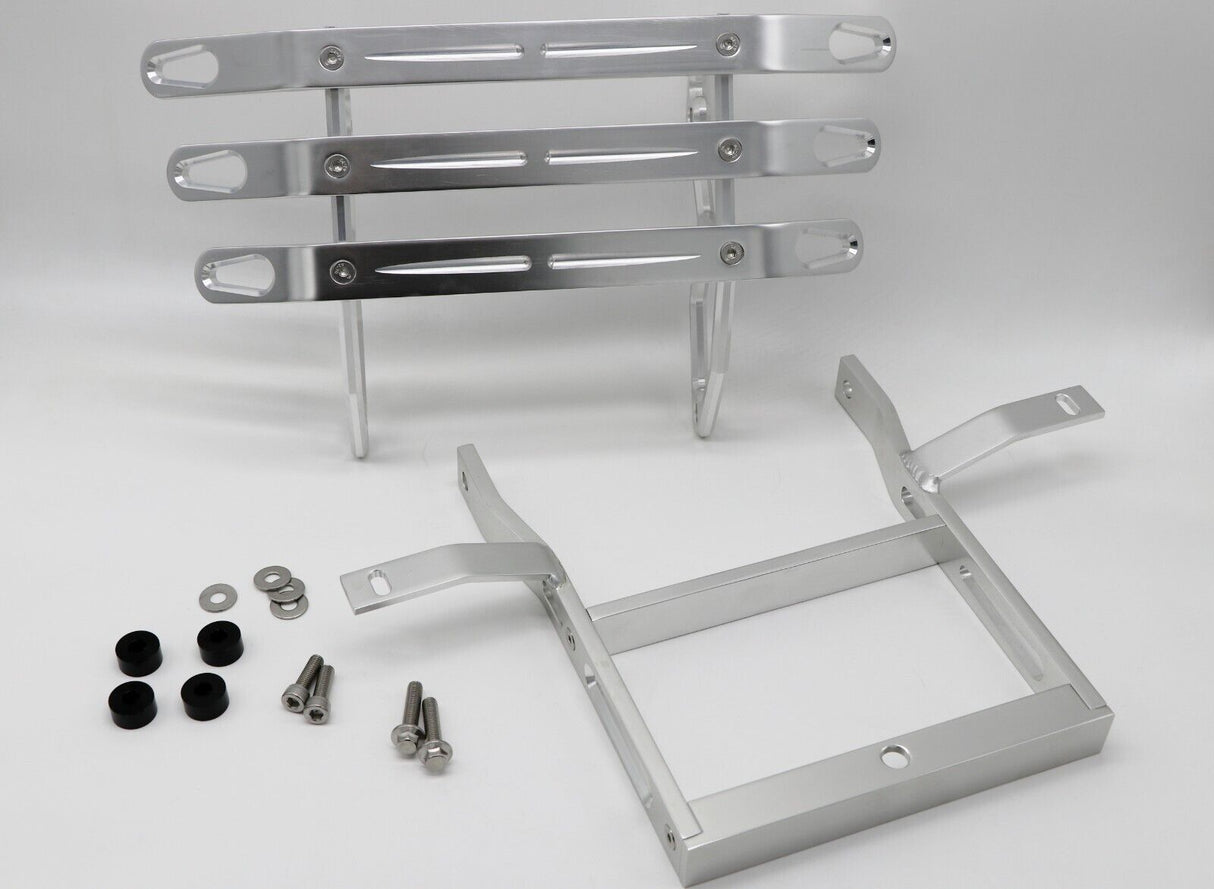 NEW Billet CNC front bumper + grab bar Yamaha Banshee 1987-2006 BILLET SILVER 1