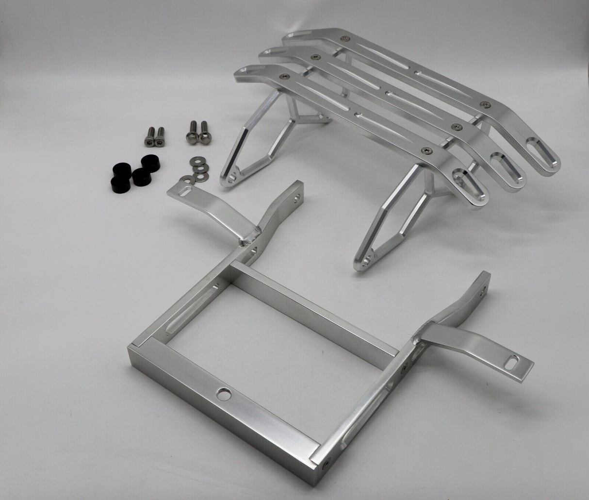 NEW Billet CNC front bumper + grab bar Yamaha Banshee 1987-2006 BILLET SILVER 3