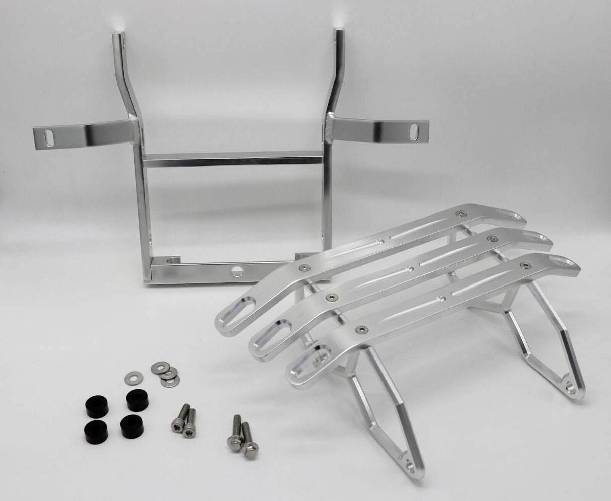 NEW Billet CNC front bumper + grab bar Yamaha Banshee 1987-2006 BILLET SILVER 4
