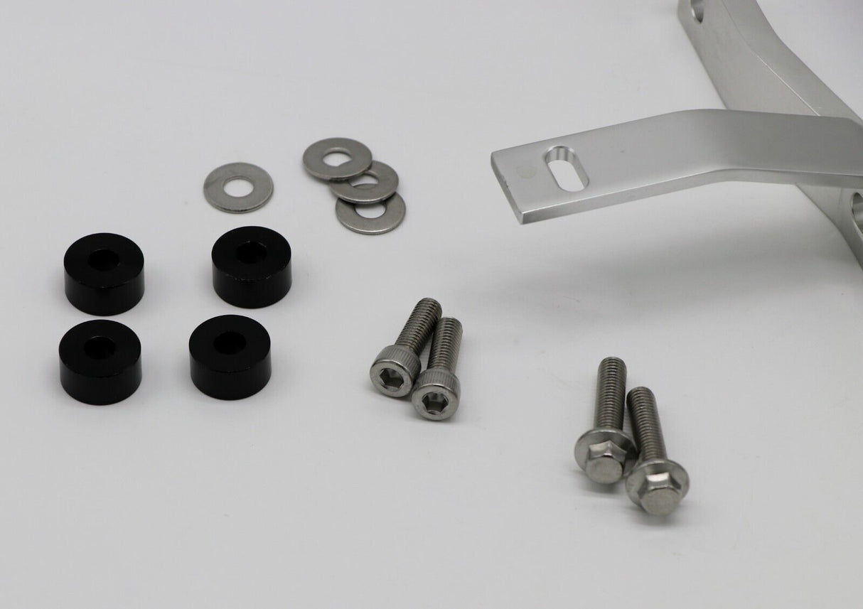 NEW Billet CNC front bumper + grab bar Yamaha Banshee 1987-2006 BILLET SILVER 7