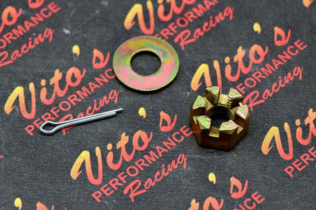 Castle nut + washer + cotter pin on steering stem Yamaha Banshee Blaster Warrior 1