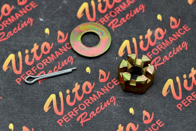 Castle nut + washer + cotter pin on steering stem Yamaha Banshee Blaster Warrior 1