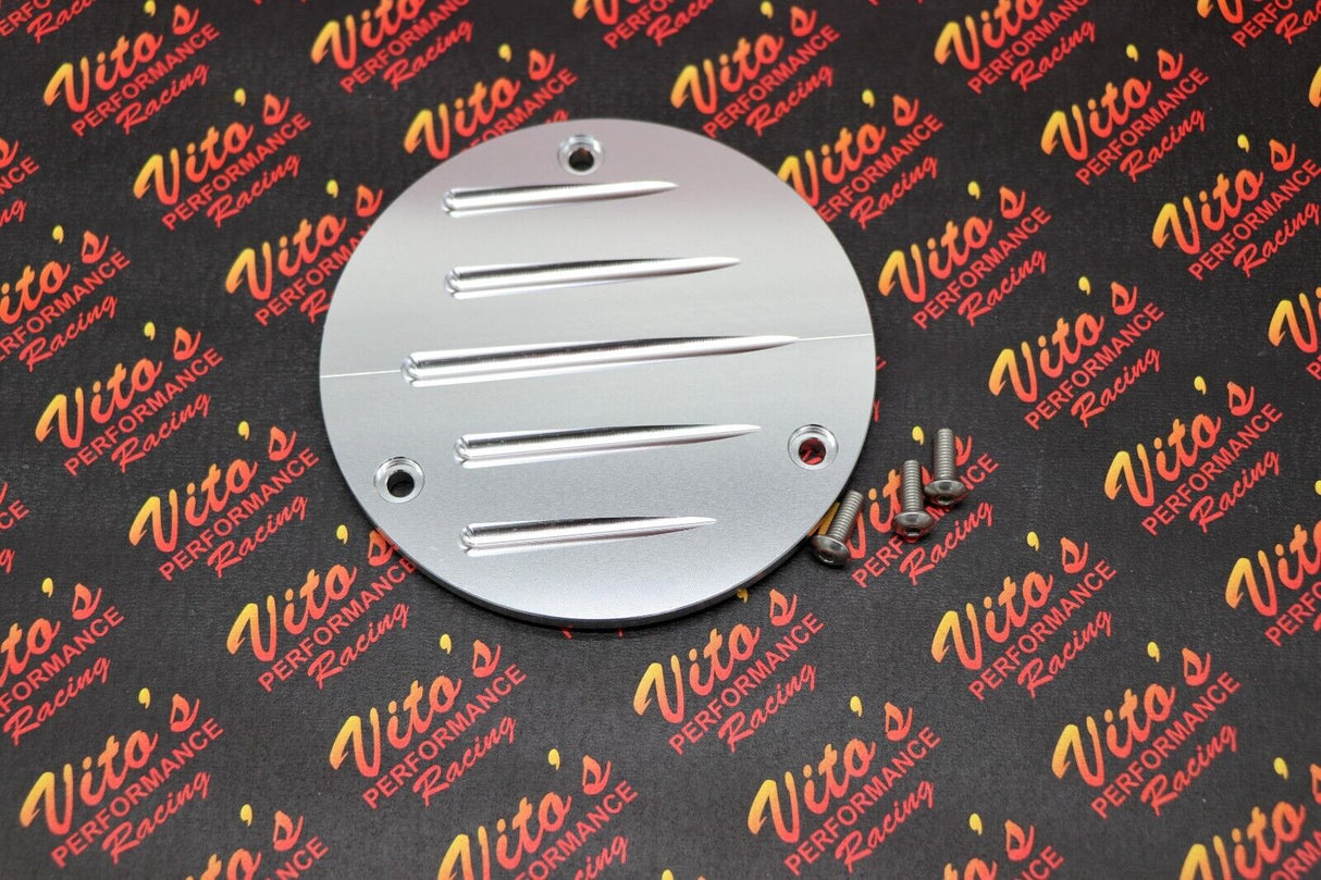 NEW Yamaha Banshee billet aluminum clutch insert cover + screws 1987-2006 SILVER 1
