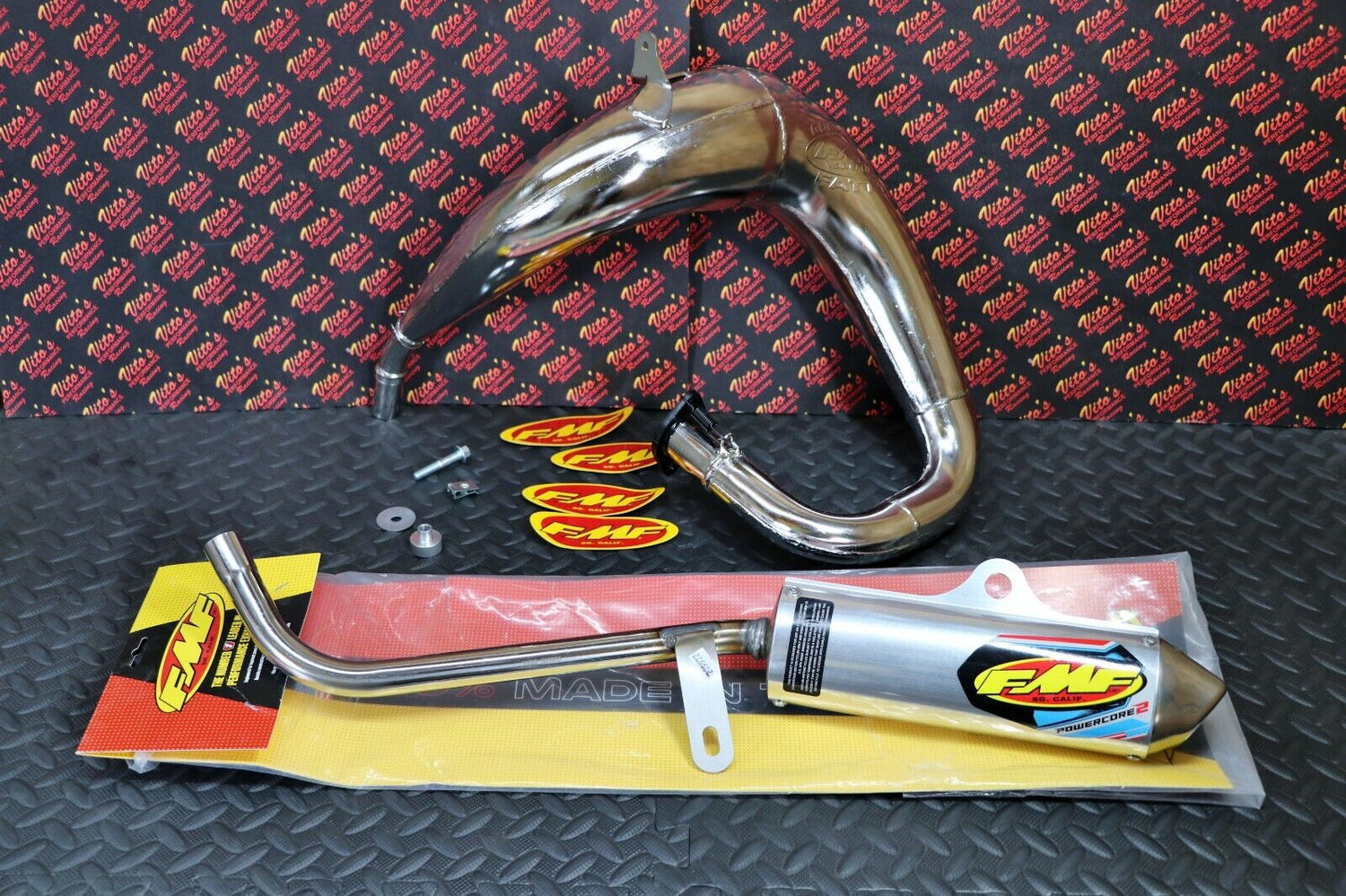 FMF Fatty exhaust pipe  Power Core 2 silencer CHROME Yamaha Blaster 1988-2006 2