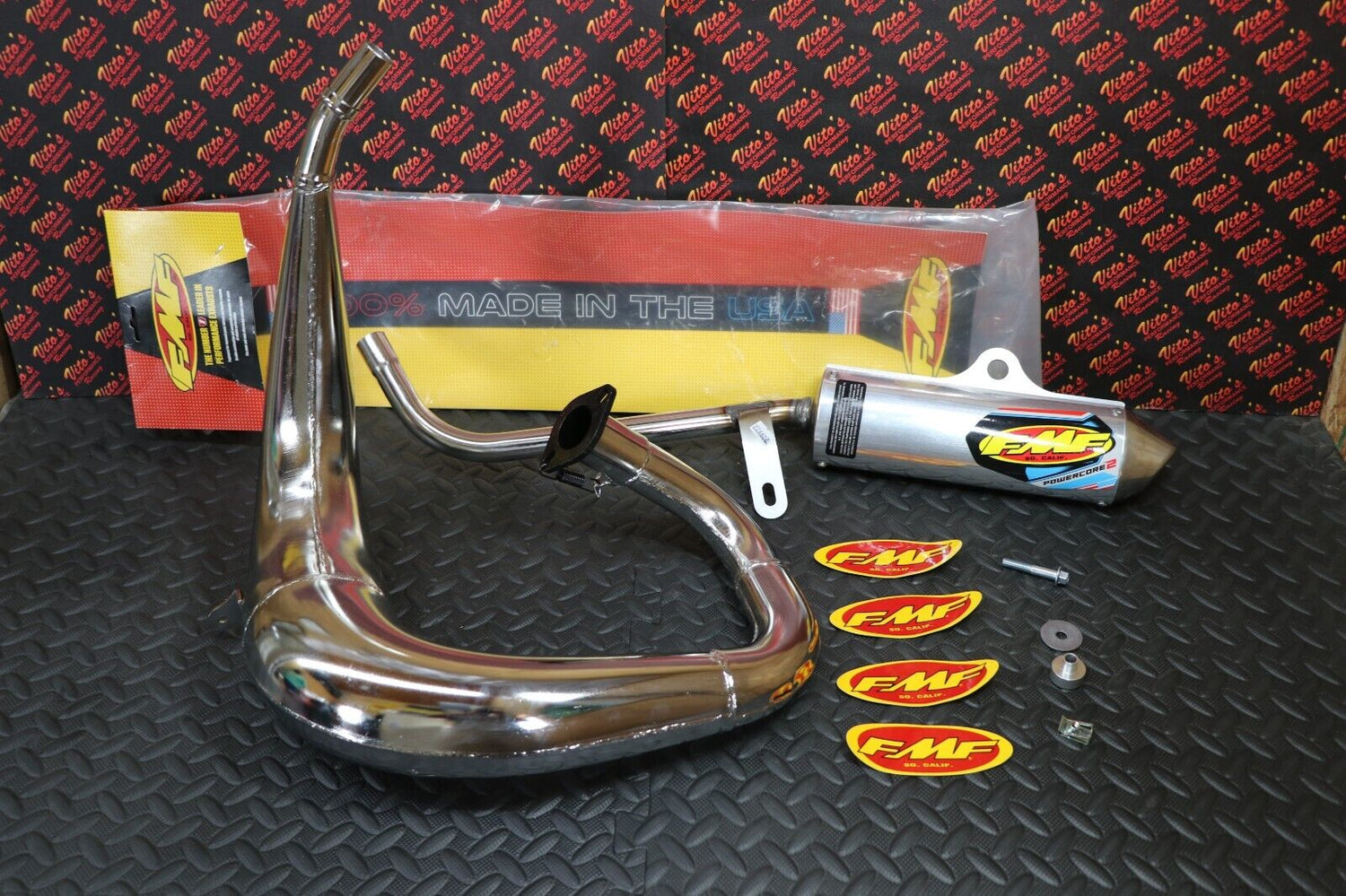 FMF Fatty exhaust pipe  Power Core 2 silencer CHROME Yamaha Blaster 1988-2006 11
