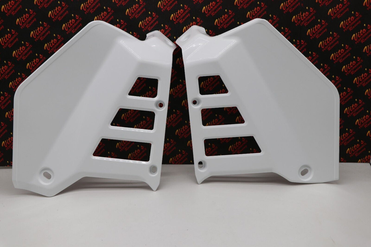 Radiator Shrouds tank plastic guards 580021 Honda ATC250R 1985 1986 WHITE 2