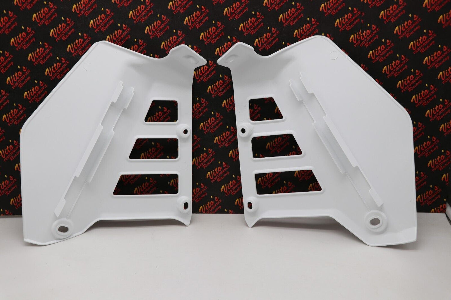 Radiator Shrouds tank plastic guards 580021 Honda ATC250R 1985 1986 WHITE 3