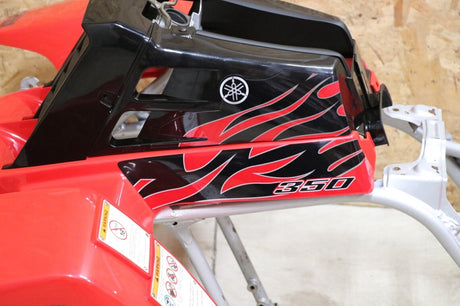 Vito's vinyl decal graphics kit 14MIL sticker Yamaha Banshee RED BLACK 2007 5