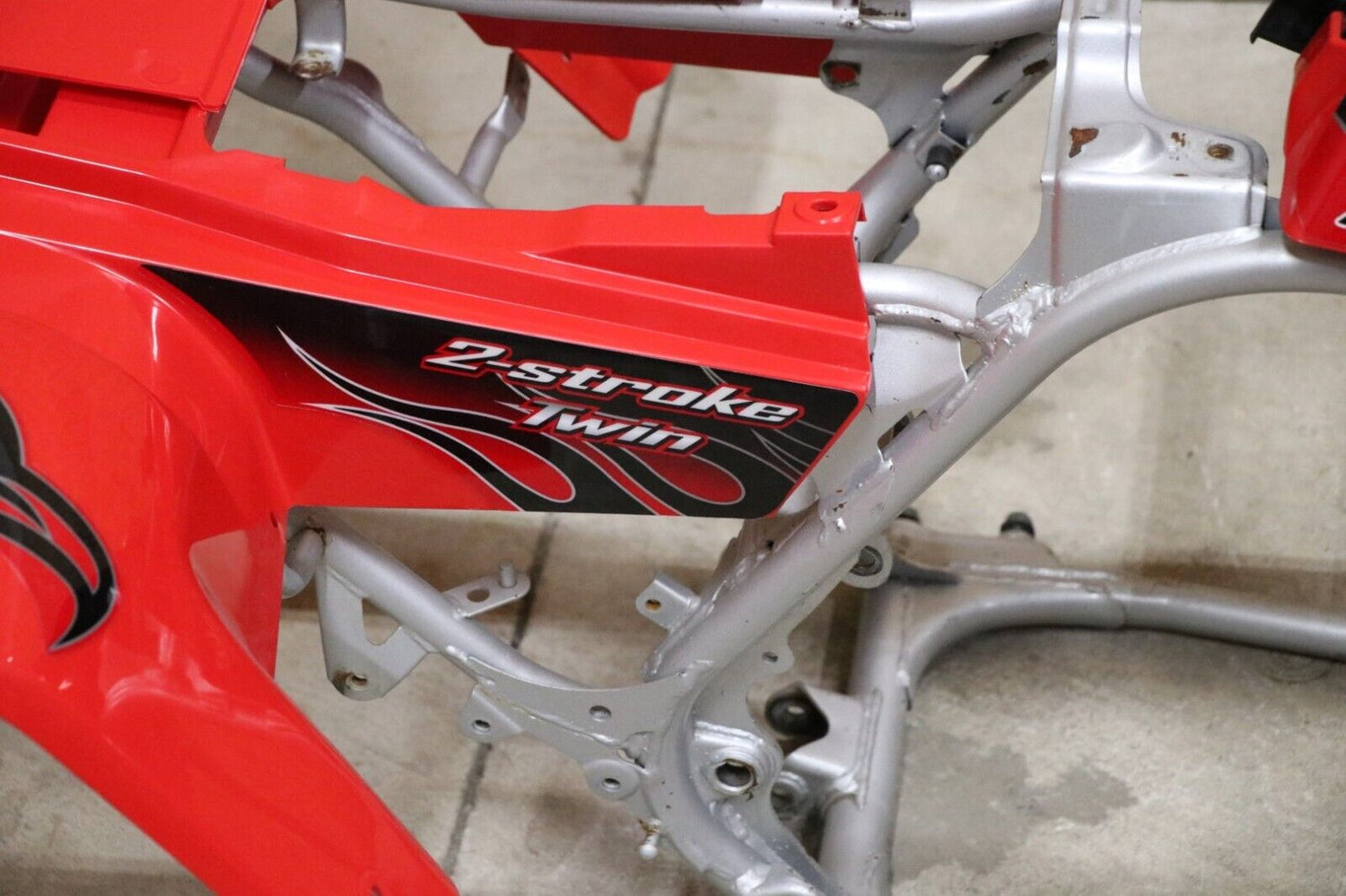 Vito's vinyl decal graphics kit 14MIL sticker Yamaha Banshee RED BLACK 2007 7