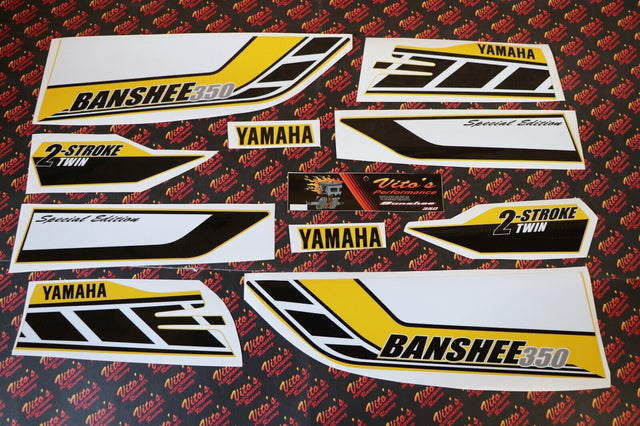 Vito's vinyl decal graphics kit 14MIL sticker Yamaha Banshee 50th YELLOW 2006 1