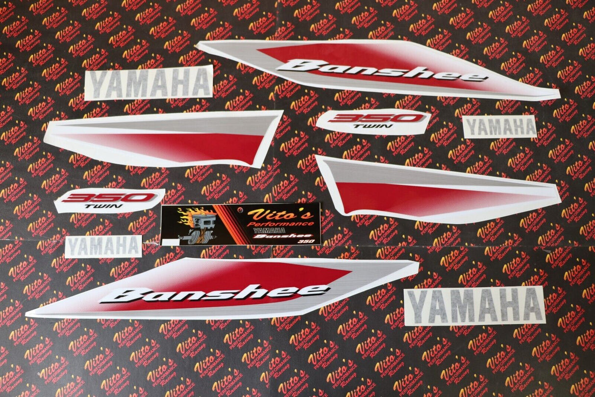 Vito's vinyl decal graphics kit 14MIL sticker Yamaha Banshee RED CHERRY 2004 1
