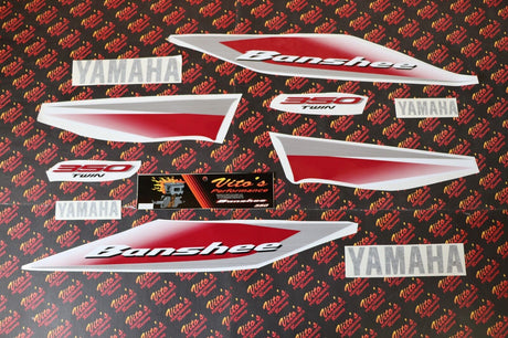 Vito's vinyl decal graphics kit 14MIL sticker Yamaha Banshee RED CHERRY 2004 1
