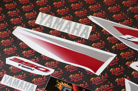 Vito's vinyl decal graphics kit 14MIL sticker Yamaha Banshee RED CHERRY 2004 3