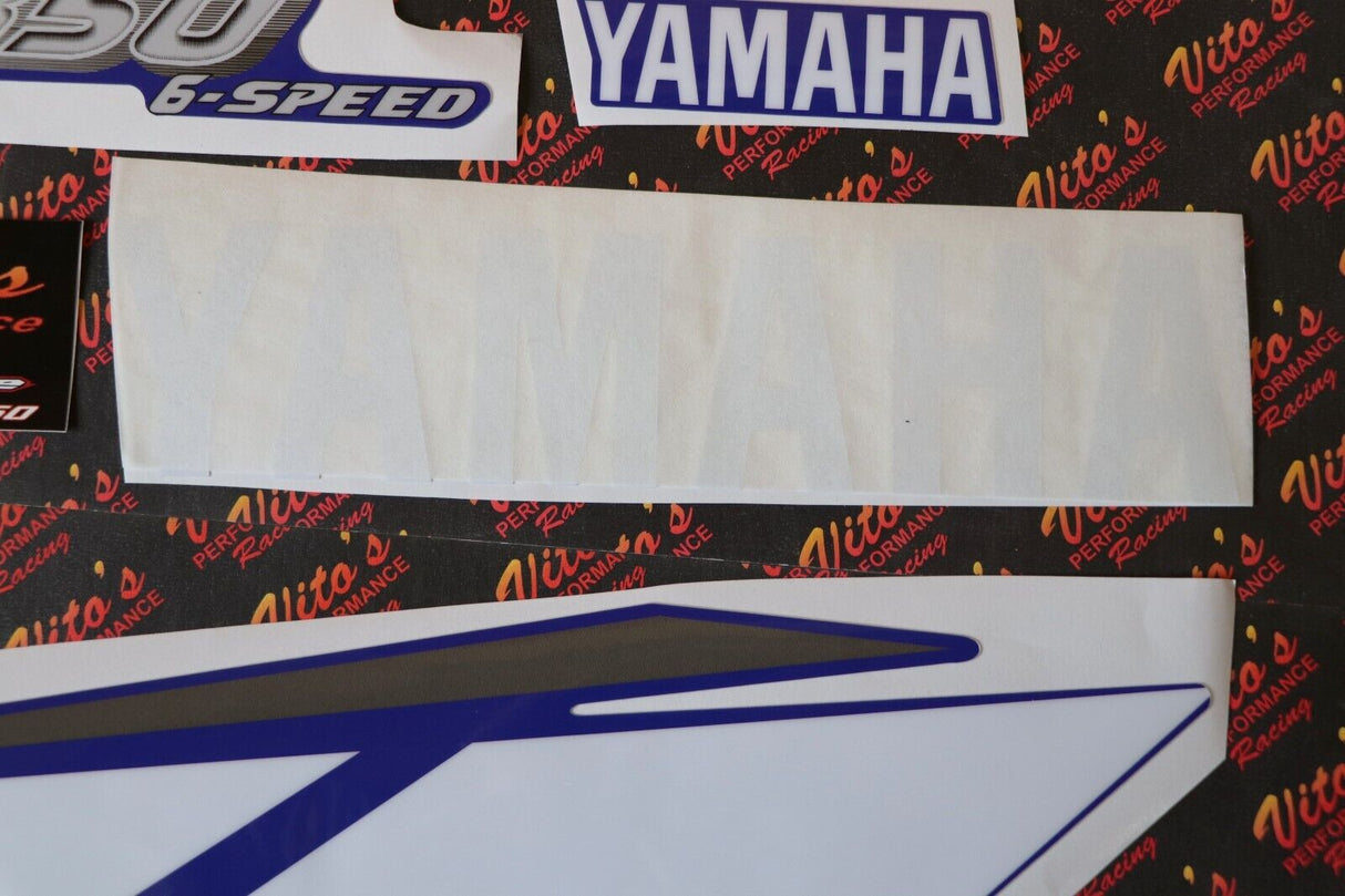 Vito's vinyl decal graphics kit 14MIL sticker Yamaha Banshee BLUE WHITE 2001 4