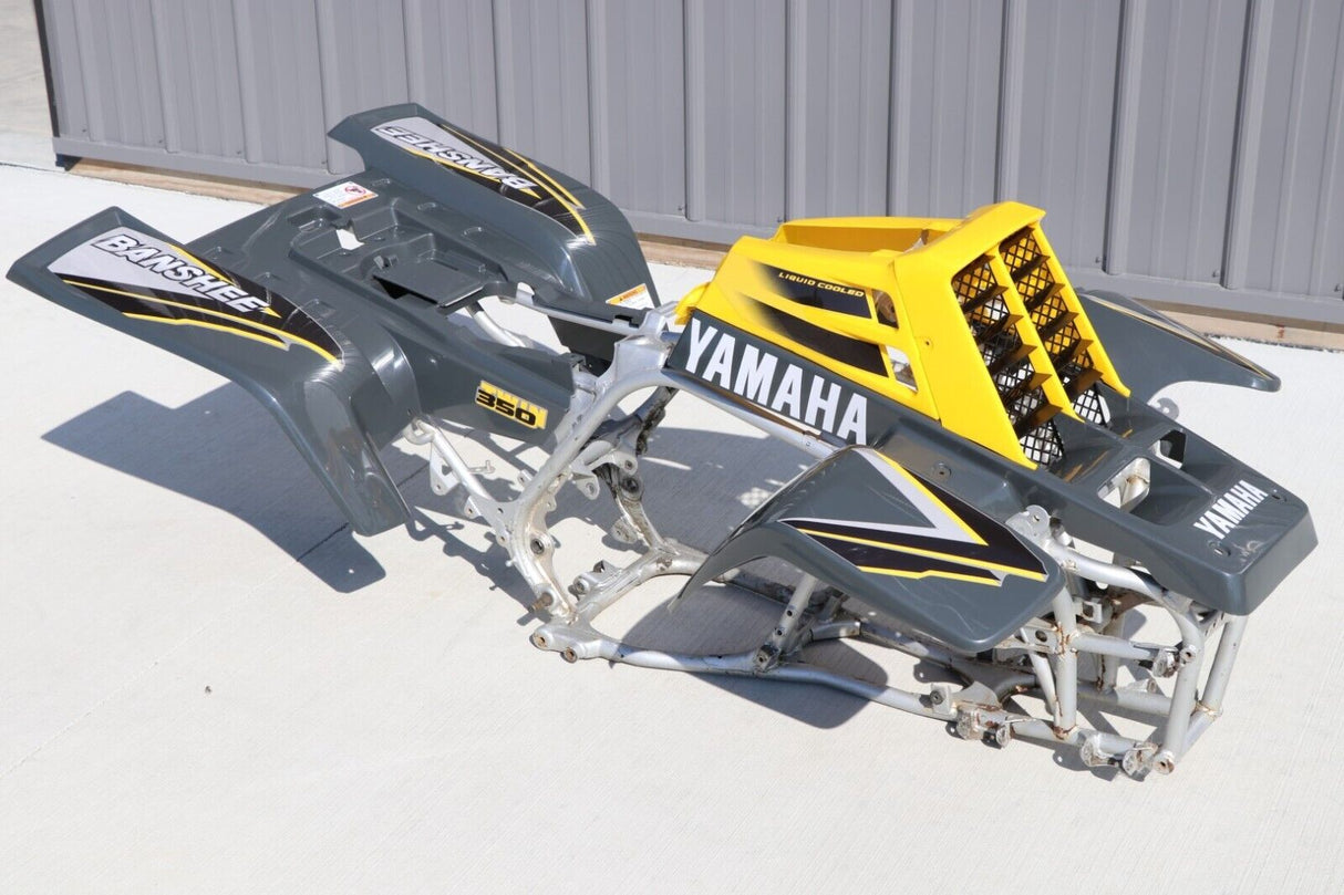 Vito's vinyl decal graphics kit 14MIL sticker Yamaha Banshee GRAY YELLOW 1998 4