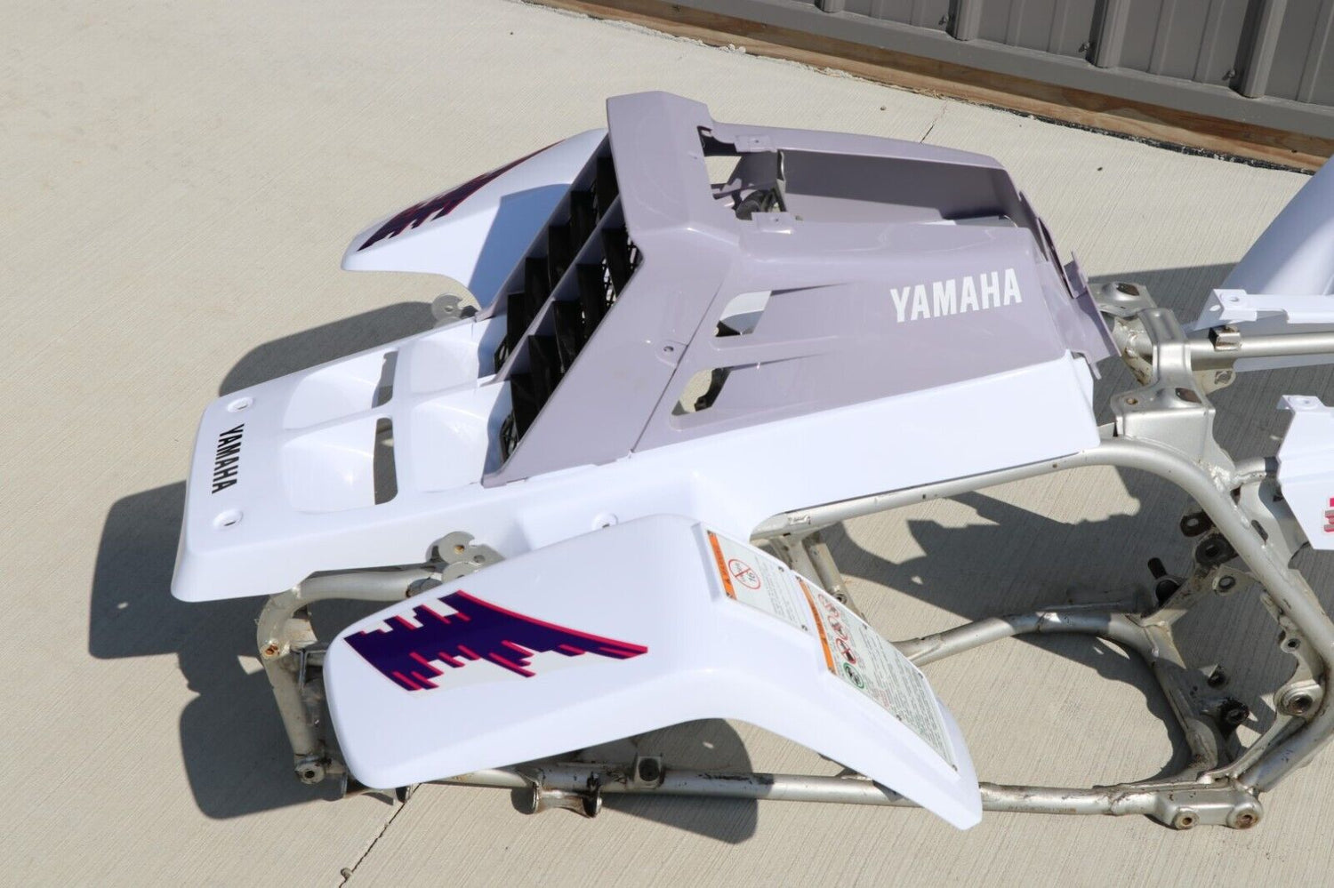 Vito's vinyl decal graphics kit 14MIL sticker Yamaha Banshee WHITE LAVENDER 1993 8