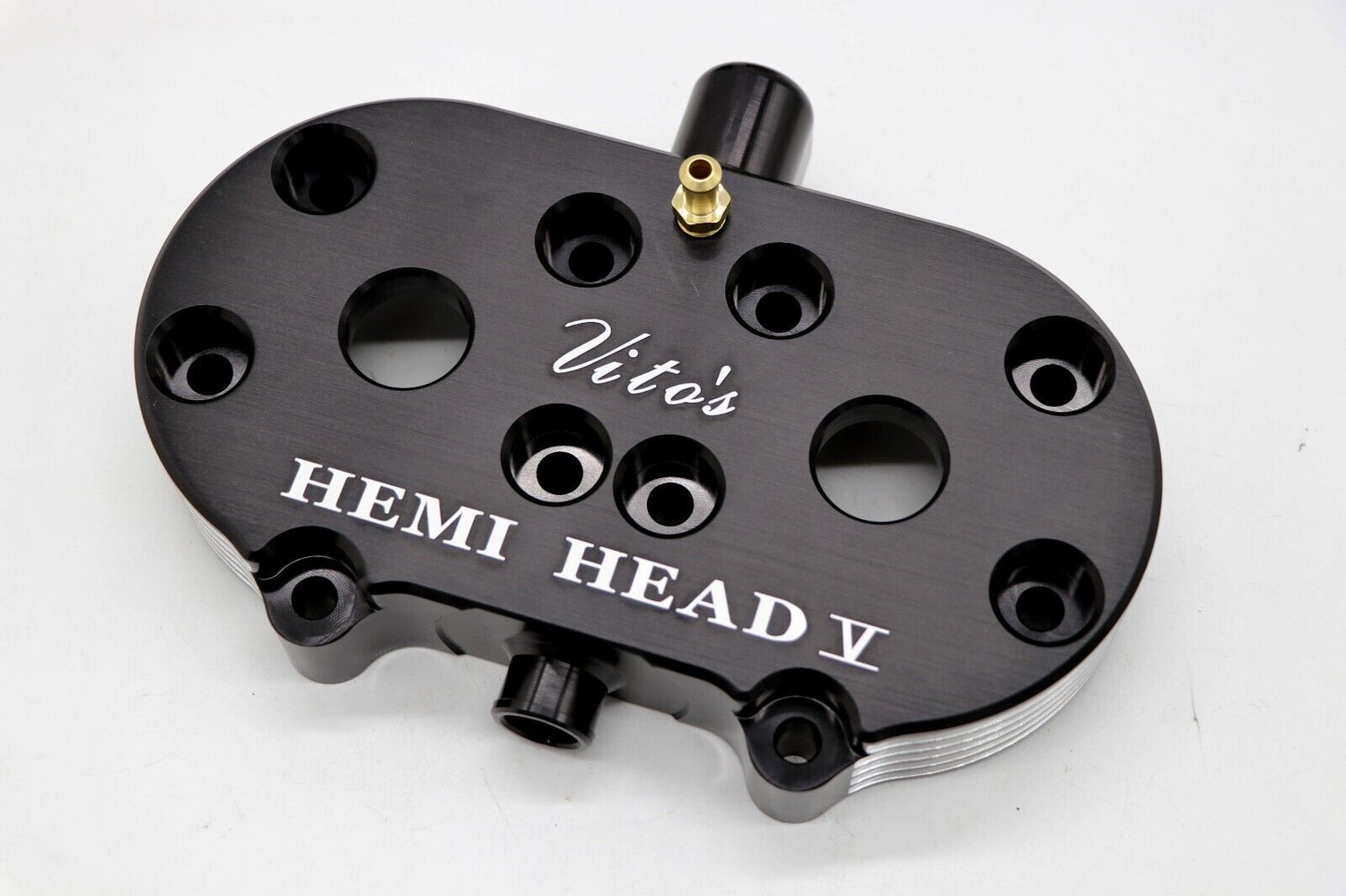 Vito's HEMI HEAD billet aluminum cool 1987-2006 Banshee + DOMES BLACK 18cc 4