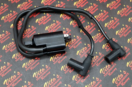 Ignition COIL + stock style rubber plug caps + wires Yamaha BANSHEE 1987-2006 1