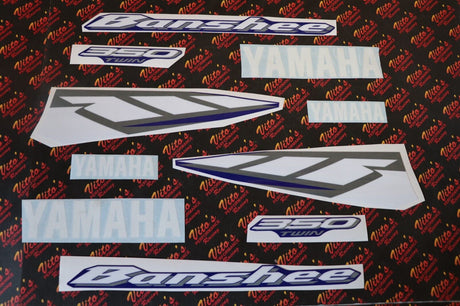 Vito's vinyl decal graphics kit 14MIL sticker Yamaha Banshee BLUE WHITE 2004 1