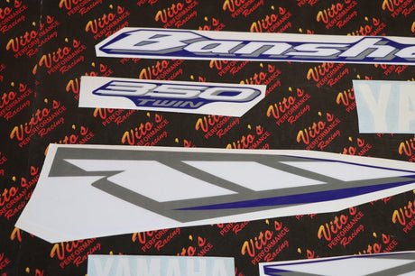 Vito's vinyl decal graphics kit 14MIL sticker Yamaha Banshee BLUE WHITE 2004 2