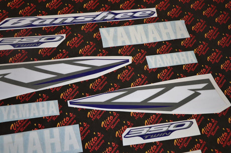 Vito's vinyl decal graphics kit 14MIL sticker Yamaha Banshee BLUE WHITE 2004 4