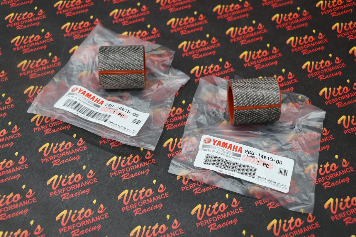 2 x Rubber muffler exhaust clamps pipe gasket joint Yamaha Banshee OEM factory 3