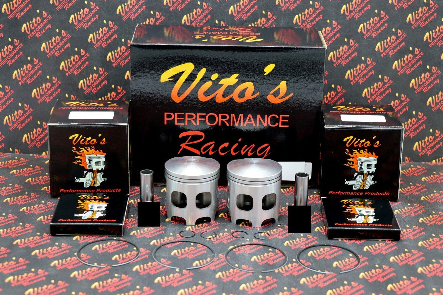 Vito's Performance Super Stock 9440 Pistons Banshee simulates ported motor! 64mm 1