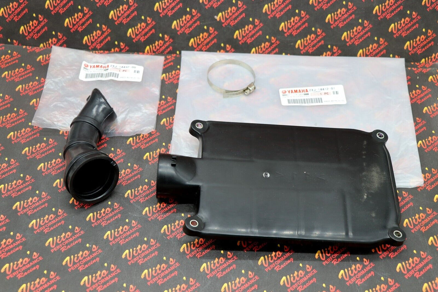 NEW OEM factory airbox air box lid + snorkel + clamp 1988-2006 Yamaha Blaster 3