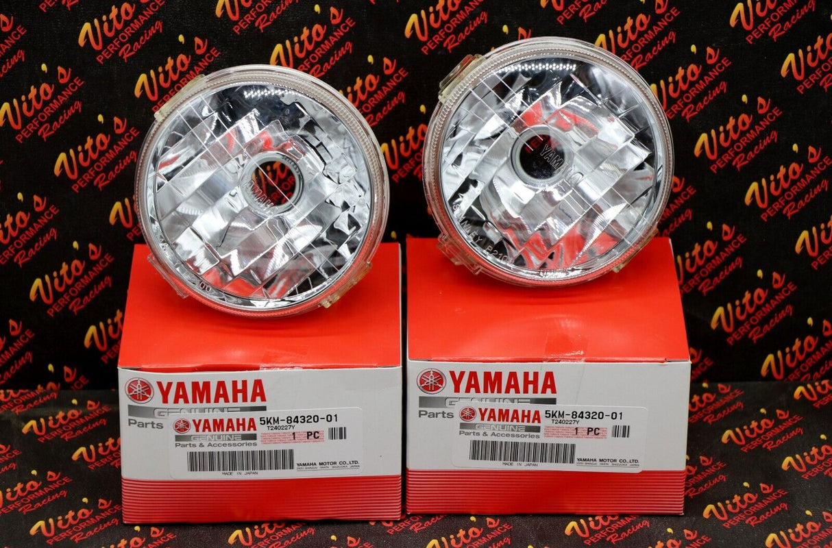 2 x NEW headlight lens OEM factory Yamaha Banshee Warrior Wolverine 2000-2006 1