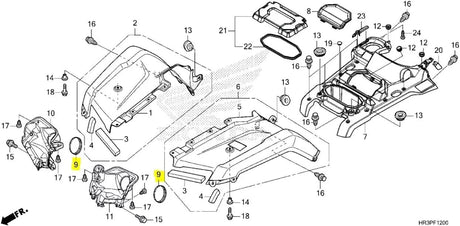 HONDA HEADLIGHT HOUSING COVER CAP RANCHER 420 FOREMAN RUBICON 500 RECON PIONEER 6
