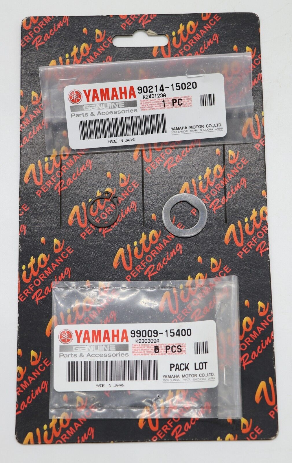 NEW OEM circlip c-clip clip + washer for Idler gear Yamaha Banshee kicker 1