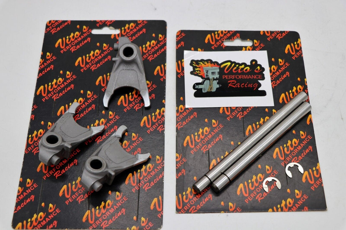 NEW 3 x shift FORKS + rods + clips cam shifting transmission Yamaha Banshee 3