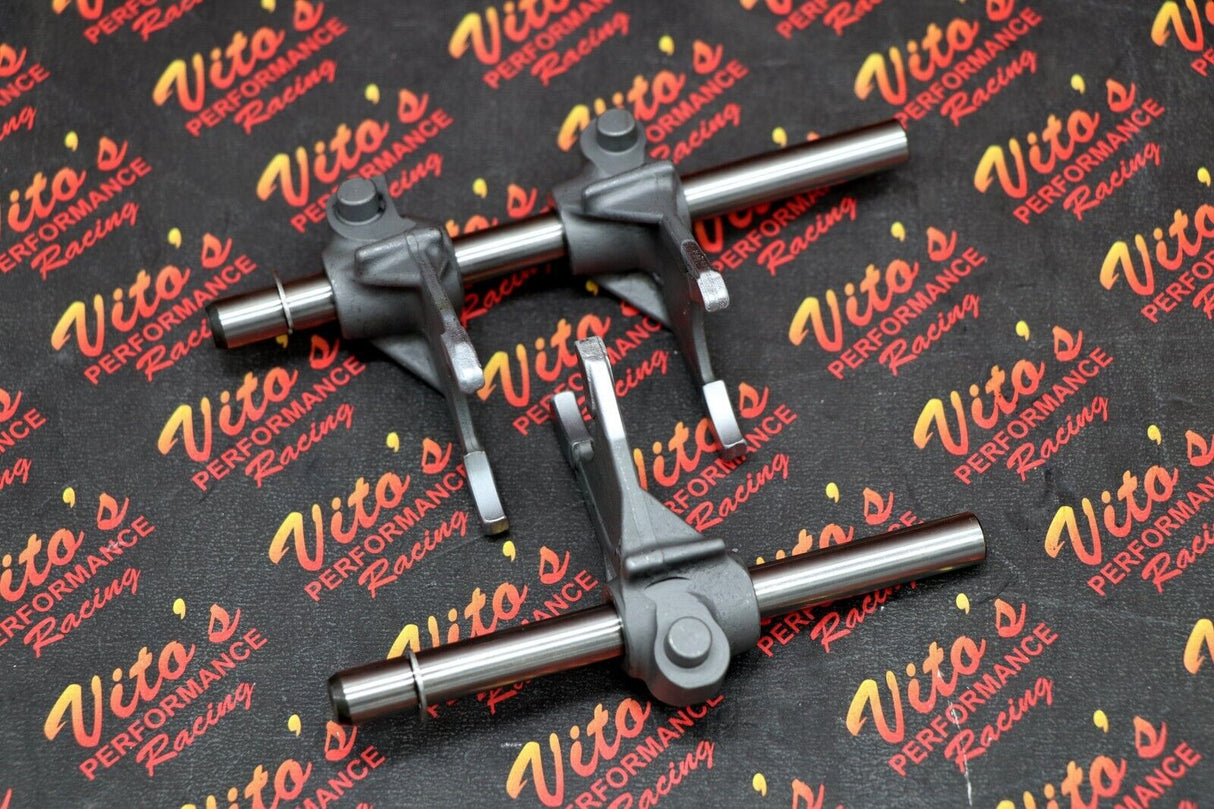 NEW 3 x shift FORKS + rods + clips cam shifting transmission Yamaha Banshee 4
