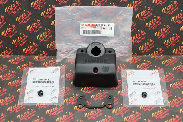 Bracket + key plastic holder mount stem stay Yamaha Banshee Blaster + OEM screws 1