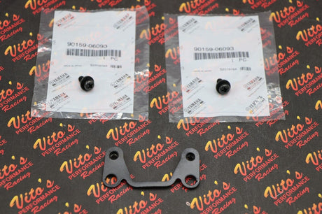 Bracket + key plastic holder mount stem stay Yamaha Banshee Blaster + OEM screws 4