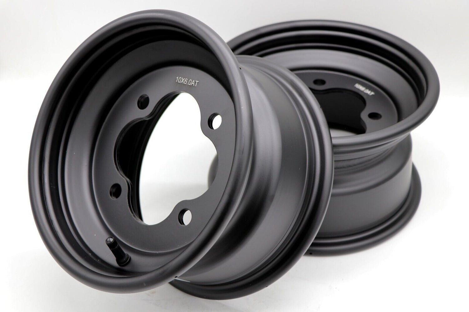 2 x 10" front aluminum wheels rims 4x144 HONDA 450r 400EX 300EX 250EX BLACK 1