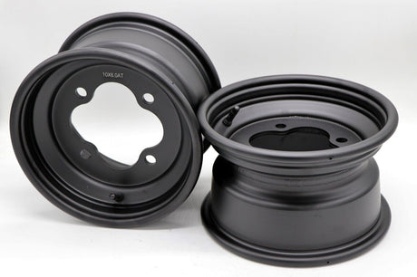2 x 10" front aluminum wheels rims 4x144 HONDA 450r 400EX 300EX 250EX BLACK 4