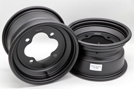 2 x 10" front aluminum wheels rims 4x144 HONDA 450r 400EX 300EX 250EX BLACK 5