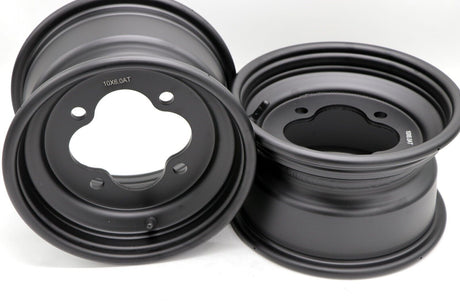 2 x 10" front aluminum wheels rims 4x144 HONDA 450r 400EX 300EX 250EX BLACK 10