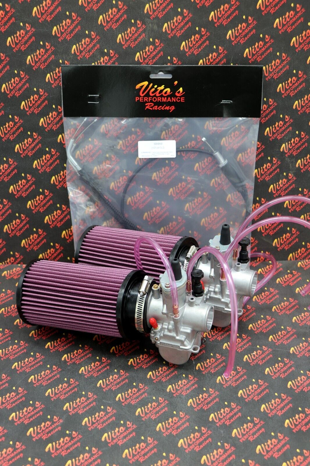 2 X Yamaha Banshee 28MM 28 Larger Carbs Carburetors PWK + Cable + K+N Filters 3