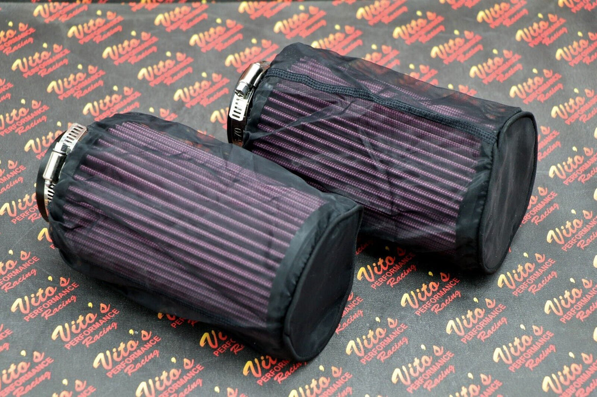 2 x NEW K+N style air filters Keihin PWK PJ 28 28mm carb pod Banshee + OUTERWEAR 4