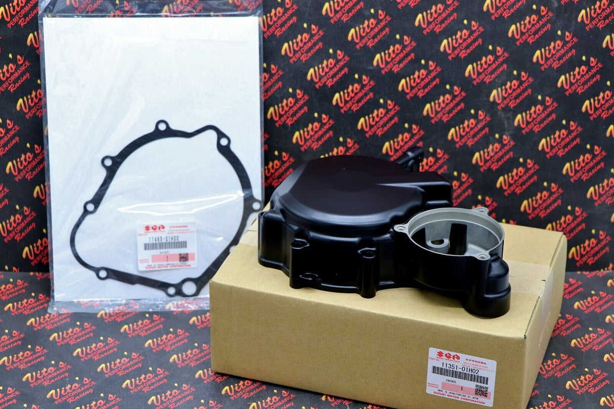 OEM SUZUKI Genuine Engine Stator Side Cover + Gasket GSXR GSX-R 600 750 2006-22 1