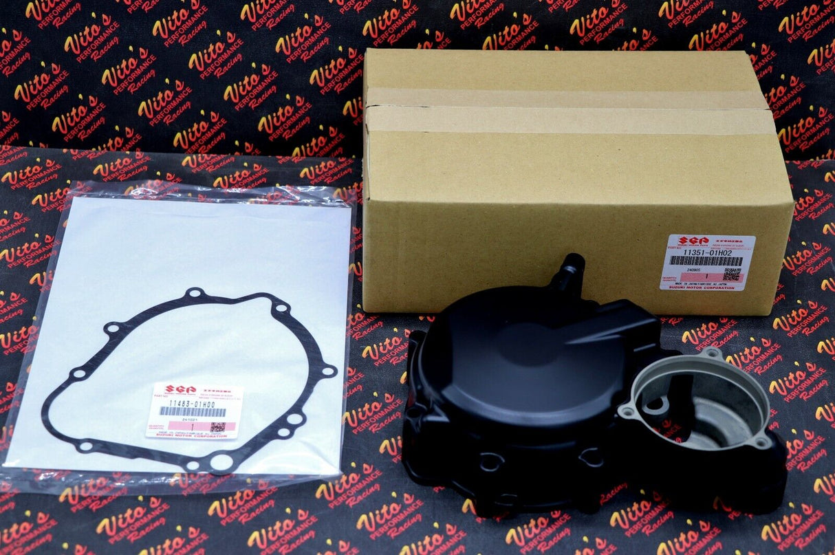 OEM SUZUKI Genuine Engine Stator Side Cover + Gasket GSXR GSX-R 600 750 2006-22 3